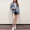 Back Logo Denim Jacket “Blue Green” 606170TDW144065