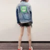 Back Logo Denim Jacket “Blue Green” 606170TDW144065