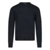 Back Print Interlocked BB Sweatshirt “Black Blue” 583117T14391710