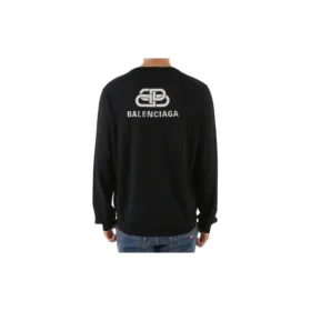 Back Print Interlocked BB Sweatshirt “Black White” 583117T14394170