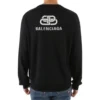 Back Print Interlocked BB Sweatshirt “Black White” 583117T14394170