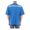 Back Print Logo Cotton T-Shirt “Blue” 570805THV808077