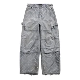 Bal Diagonal Allover Cargo Pants “Light Blue” 767971TDW144979 Bal Diagonal Allover Cargo Pants “Light Blue” 767971TDW144979