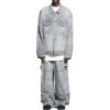 Bal Diagonal Allover Cargo Pants “Light Blue” 767971TDW144979