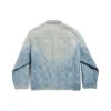 Bal Diagonal Allover Oversized Jacket “Light Blue Japanese Ring Denim” 773616TPW534868