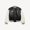 Balenciaga | nba collaboration varsity jacket in black/white Balenciaga | nba collaboration varsity jacket in black/white