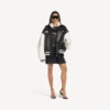Balenciaga | nba collaboration varsity jacket in black/white Balenciaga | nba collaboration varsity jacket in black/white