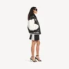 Balenciaga | nba collaboration varsity jacket in black/white Balenciaga | nba collaboration varsity jacket in black/white