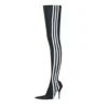 Balenciaga x adidas Knife Over The Knee Boots “Black White” 724074W2ES11090