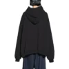 Balenciaga x adidas Logo Oversized Hoodie “Black White” 712396TNVA91070