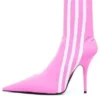 Balenciaga x adidas originals Knife 110mm Booties “Pink” 724073W2ES15090