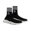 Balenciaga x adidas Originals Speed Sneakers “Black White” 711189WBDV11090