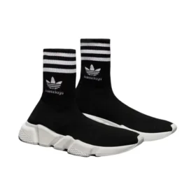 Balenciaga x adidas Originals Speed Sneakers “Black White” 711189WBDV11090 Balenciaga x adidas Originals Speed Sneakers “Black White” 711189WBDV11090