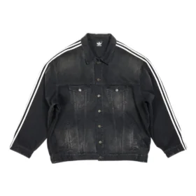 Balenciaga x adidas Oversized Denim Jacket “Black” 724775TNW541129