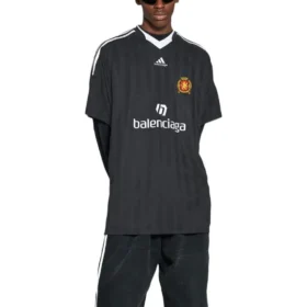 Balenciaga x adidas Oversized Soccer T-Shirt “Black” 723663TNV131000
