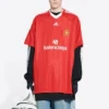 Balenciaga x adidas Soccer T-Shirt Oversized “Red” 723663TNV136400