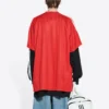 Balenciaga x adidas Soccer T-Shirt Oversized “Red” 723663TNV136400