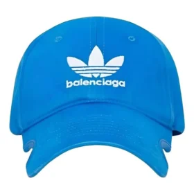 Balenciaga x adidas Trefoil Balenciaga Logo Cap “Blue White” 723749410B2-4877 Balenciaga x adidas Trefoil Balenciaga Logo Cap “Blue White” 723749410B2-4877