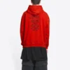 Balenciaga x FORTNITE Hoodie Medium Fit “Red” 600583TLVO46506