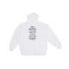 Balenciaga x FORTNITE Hoodie Medium Fit “White” 600583TLVO49040