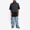 Balenciaga x Gucci The Hacker Project Hacker Cocoon Puffer Gilet Vest “Black” 681884TLO531269