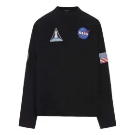 Balenciaga x NASA Space Multi-Patch Sweatshirt “Black” 662496TKVD71070