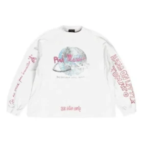 Balenciaga x Pink Martini Long Sleeve T-shirt Oversized “Ecru” 699191TMVN99800 Balenciaga x Pink Martini Long Sleeve T-shirt Oversized “Ecru” 699191TMVN99800