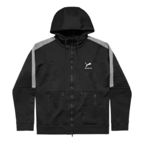 Balenciaga x Puma Hooded Tracksuit Jacket “Black Dark Heather Grey” 846912TTVB41065