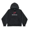 Balenciaga x Puma Hoodie Medium Fit “Black Faded” 767877TTVA41041