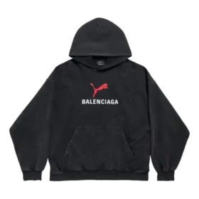 Balenciaga x Puma Hoodie Medium Fit “Black Faded” 767877TTVA41041