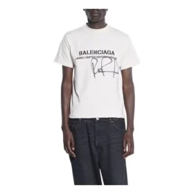 Balenciaga x RuPaul Jointly Signed FW21 Letter Printing Round Collar Male White 670943TLV579057 Balenciaga x RuPaul Jointly Signed FW21 Letter Printing Round Collar Male White 670943TLV579057