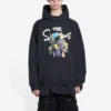 Balenciaga x THE SIMPSONS Cotton Hoodie Wide Fit “Black” 674986TLVG81000