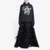 Balenciaga x THE SIMPSONS Cotton Hoodie Wide Fit “Black” 675003TLVG81000