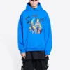 Balenciaga x THE SIMPSONS Cotton Hoodie Wide Fit “Blue” 674986TLVG84210