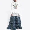 Balenciaga x THE SIMPSONS Cotton Hoodie Wide Fit “White” 675003TLVG89016