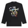 Balenciaga x THE SIMPSONS Long Sleeve T-Shirt Large Fit “Black” 681046TLVG70100