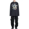 Balenciaga x THE SIMPSONS Long Sleeve T-Shirt Large Fit “Black” 681046TLVG70100