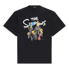 Balenciaga x THE SIMPSONS Oversized Cotton T-Shirt “Black” 676589TLVG71000 Balenciaga x THE SIMPSONS Oversized Cotton T-Shirt “Black” 676589TLVG71000