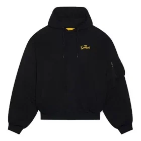Balenciaga x The Simpsons Padded Bomber Hoodie “Black” 657115TLVG71000