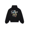 Balenciaga x The Simpsons Padded Bomber Hoodie “Black” 657115TLVG71000
