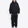 Balenciaga x The Simpsons Padded Bomber Hoodie “Black” 657115TLVG71000