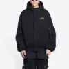 Balenciaga x The Simpsons Padded Bomber Hoodie “Black” 657115TLVG71000