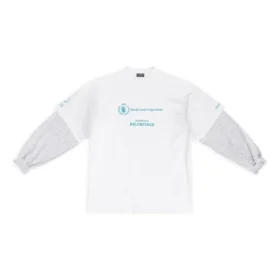Balenciaga x WFP Double Sleeves T-Shirt “White” 698089TMVL29086 Balenciaga x WFP Double Sleeves T-Shirt “White” 698089TMVL29086