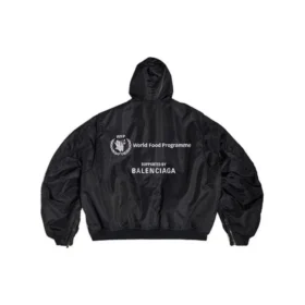 Balenciaga x WFP Light Hooded Bomber “Black” 752178TLO251000
