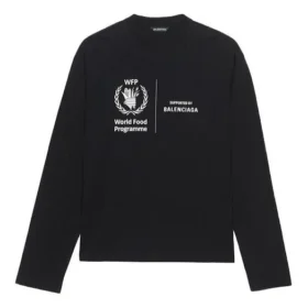 Balenciaga x WFP Long Sleeve T-Shirt Medium Fit “Black” 612967THV841000