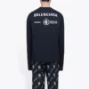 Balenciaga x WFP Long Sleeve T-Shirt Medium Fit “Black” 612967THV841000