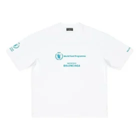 Balenciaga x WFP T-Shirt Medium Fit “White” 612966TMVL29086