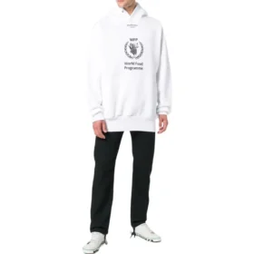 Balenciaga x World Food Programme Hoodie “White Black” 541870TCV343307