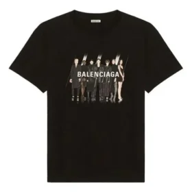 Band Portrait Printing Logo Retro Loose Short Sleeve Unisex Black 612966TIVA11000 Band Portrait Printing Logo Retro Loose Short Sleeve Unisex Black 612966TIVA11000