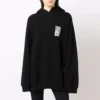 Barcode Cotton Hoodie “Black” 651799TKVE61070